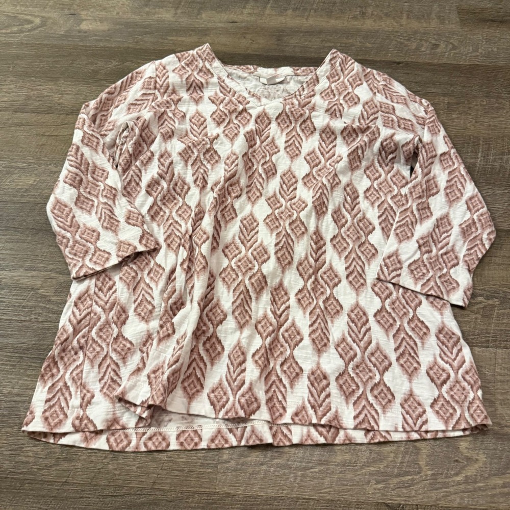 Pure Jill Quarter Sleeve Blouse